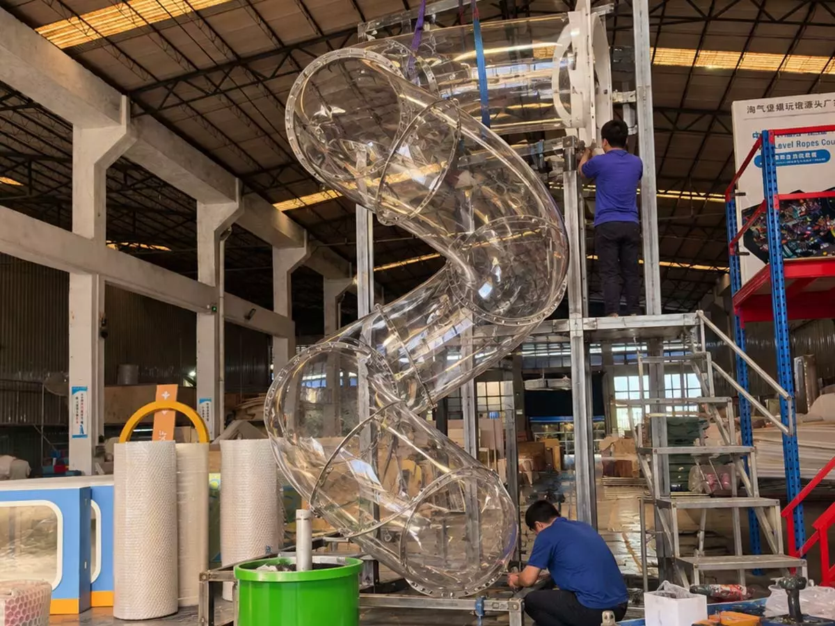 Indoor playground equipment manufacturing and factory pre-assembly